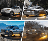 2 x 60" Generation III Chaser Warning Strip for Both Side of Rocker Panel / Side Step / Running Board