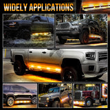 2 x 60" Generation III Chaser Warning Strip for Both Side of Rocker Panel / Side Step / Running Board
