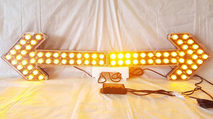 43" LED Split Construction Warning Safety Traffic Directional Arrow Light - FREE SHIPPING Promotion
